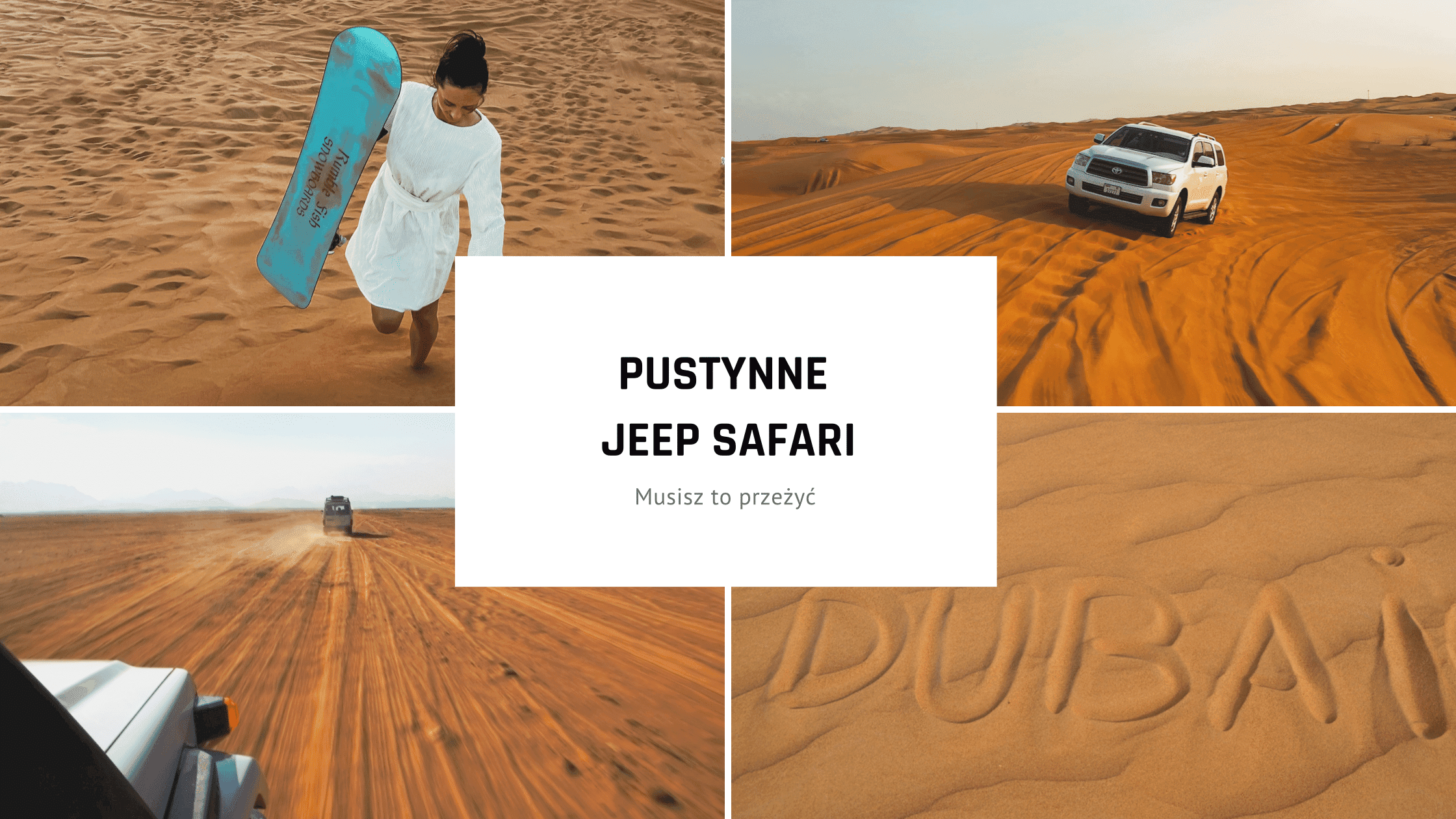 Pustynne Jeep Safari w Dubaju. Musisz to przeżyć